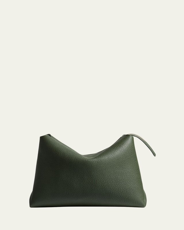 Lina Medium Zip Leather Crossbody Bag